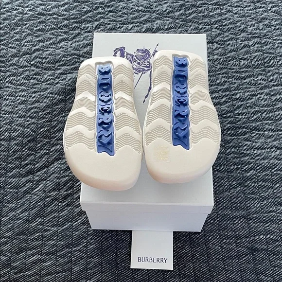 Burberry Cream Check Slide Sandals - Picture 12 of 13